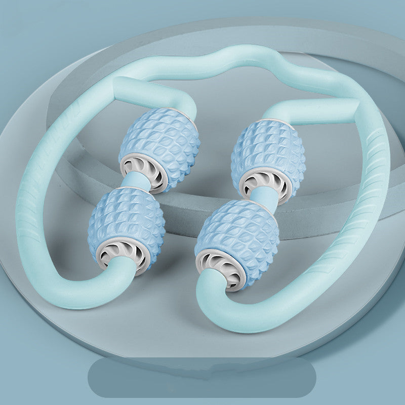 Experience Ultimate Relaxation with the Apple-shaped Ring Leg Clamp Multi-function Roller Foam Shaft